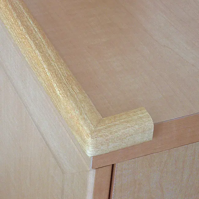 Protectie colturi, culoarea lemnului,  set 4 buc