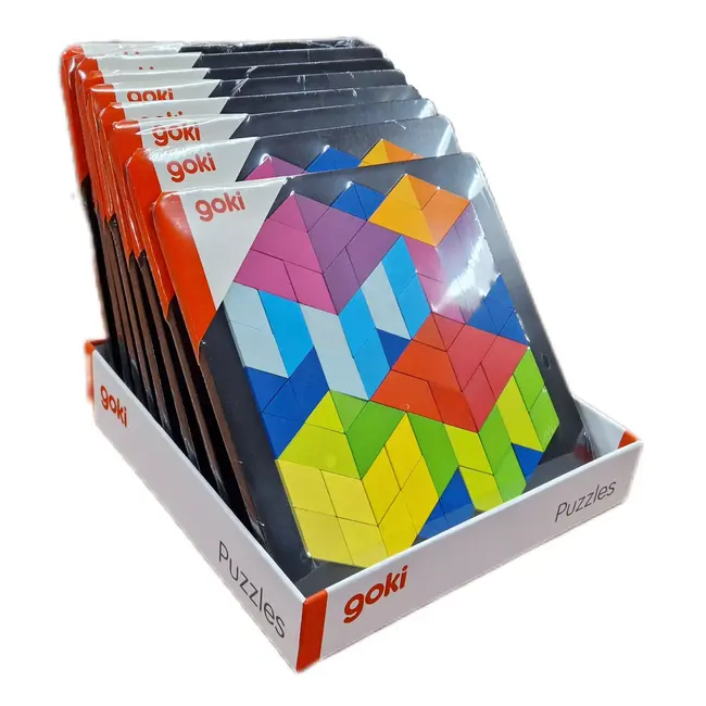 Puzzle 3d lemn copii, 46 piese, goki