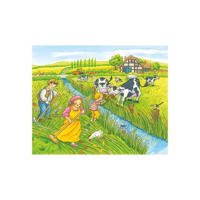 Puzzle cuburi anotimpuri la ferma copii 3 ani+ goki   carboysafety