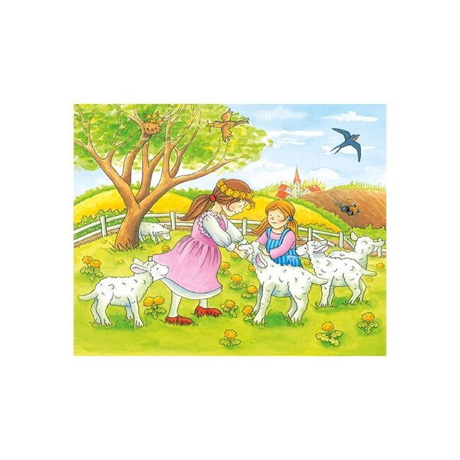 Puzzle cuburi anotimpuri la ferma copii 3 ani+ goki   carboysafety