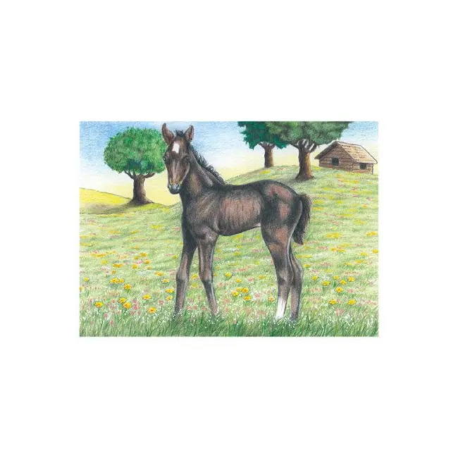 Puzzle de lemn, tip cuburi, copii 3 ani+, 6 modele cu animale, goki - joc de indemanare