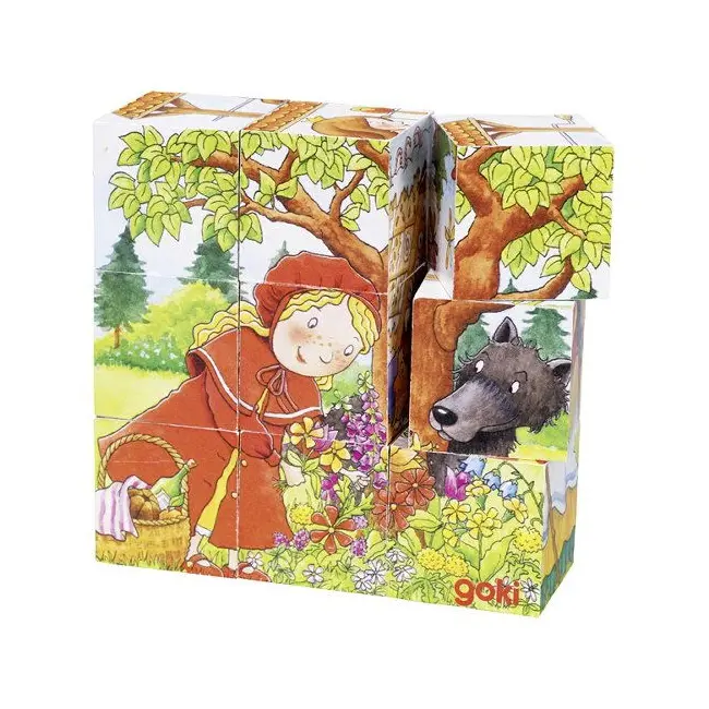 Puzzle povesti copii 3 ani+  de lemn goki   carboysafety