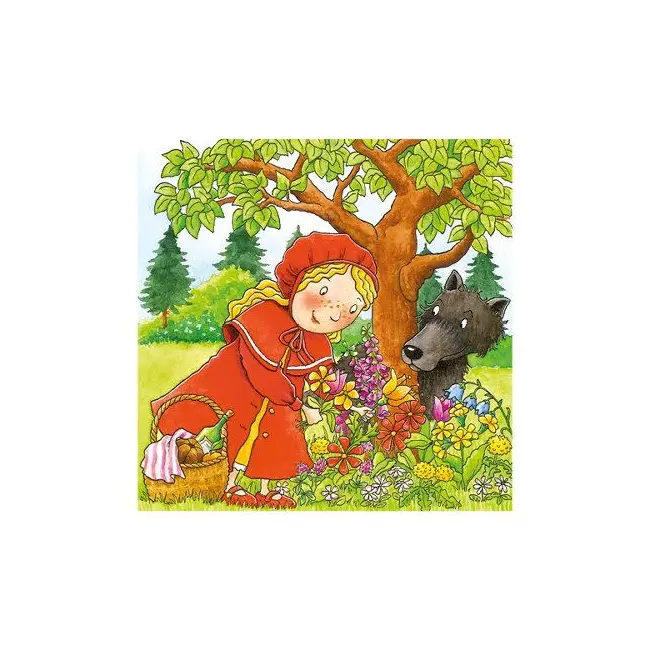 Puzzle povesti copii 3 ani+  de lemn goki   carboysafety