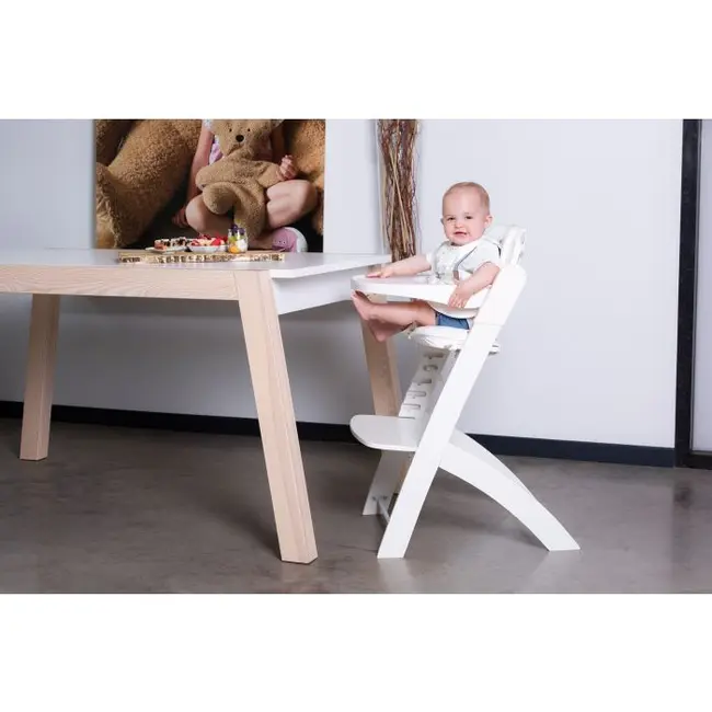 Scaun de masa reglabil in inaltime Childhome Evosit Fag Alb