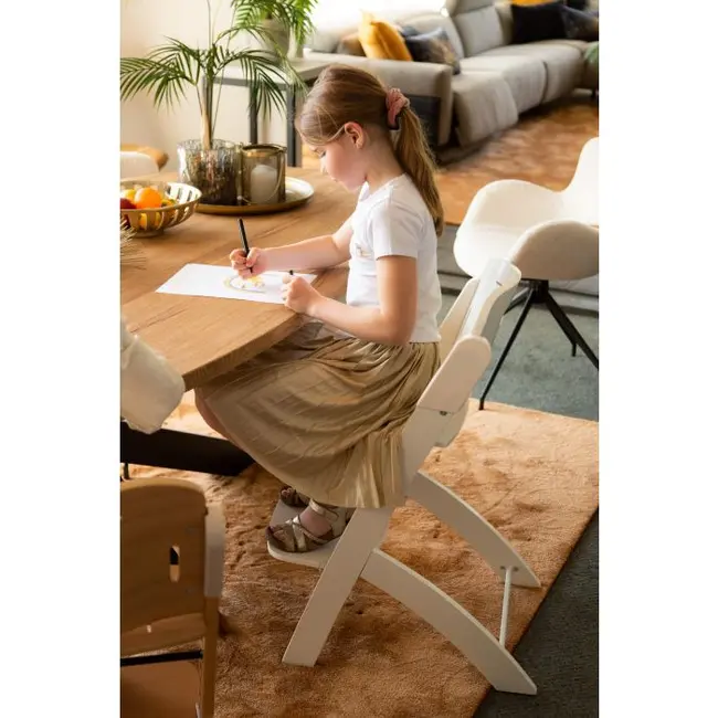 Scaun de masa reglabil in inaltime Childhome Evosit Fag Alb