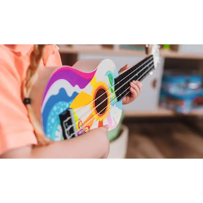 Ukulele copii flower power ,   primul instrument muzical pentru copii