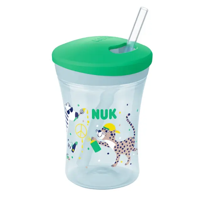 Cana Nuk Evolution Action cu pai 230 ml de la 12 luni Verde