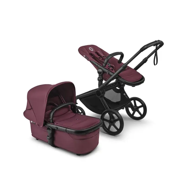 Carucior Bugaboo Fox 5 Renew Black Dark Cherry 2 in 1