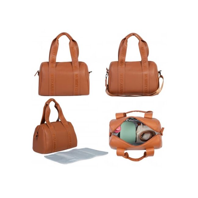 Geanta de infasat Childhome Mommy Club piele PU Maro
