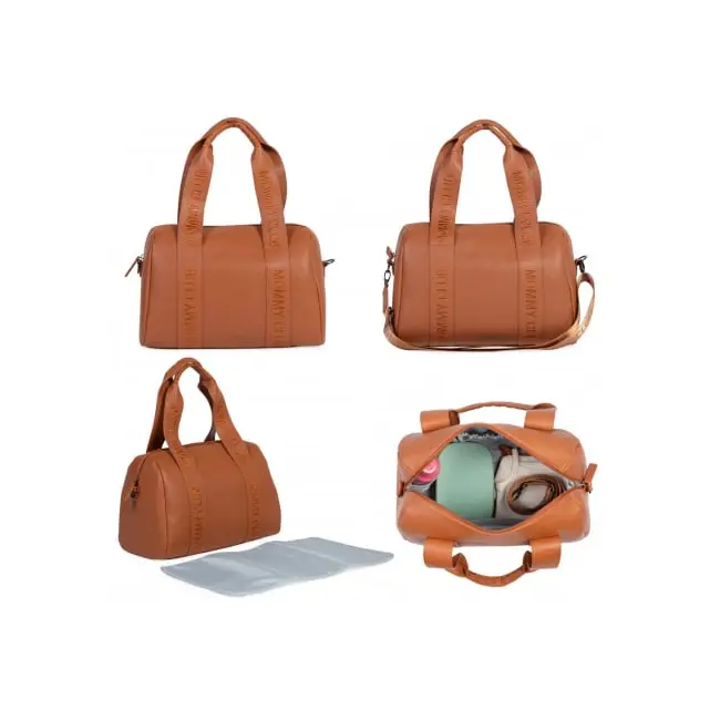 Geanta de infasat Childhome Mommy Club piele PU Maro