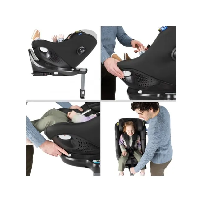 Scaun auto Graco rotativ 360 Turn2Me DLX i-Size Midnight