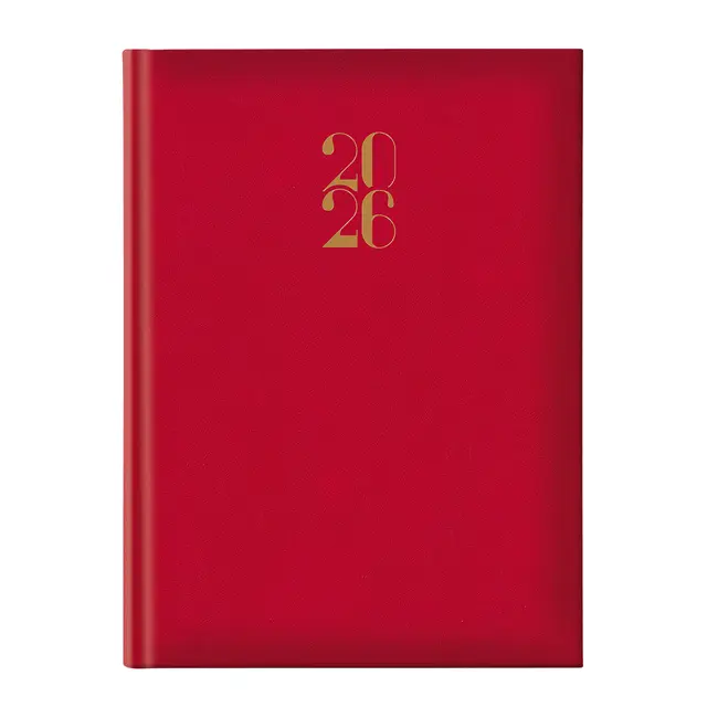 Agenda Artilux A4 datata, hartie ivory, coperta rosu BPTCEJ261101