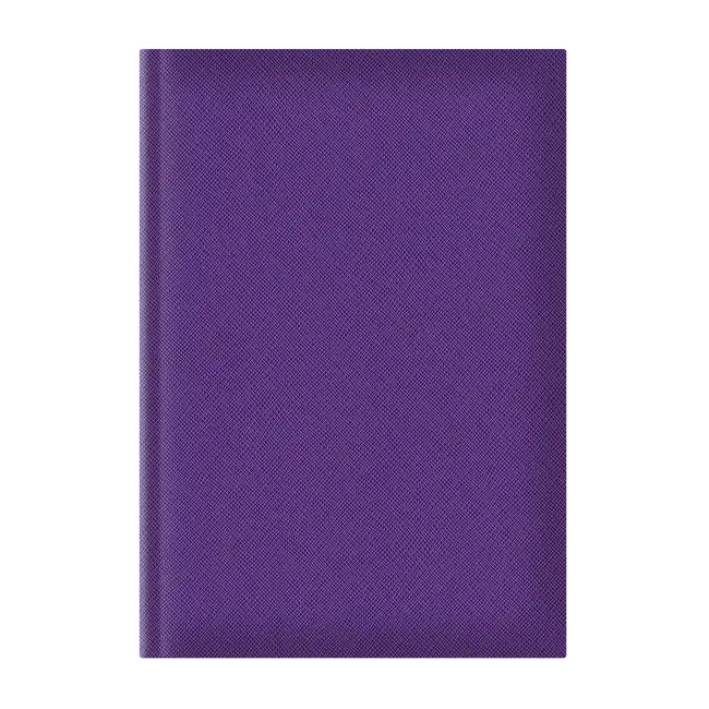 Agenda nedatata A5 Adria, hartie ivory, coperta mov BPTCEJ261704