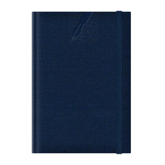 Agenda nedatata A5 Colere, elastic, hartie alba, coperta albastru inchis BPTCEJ261501