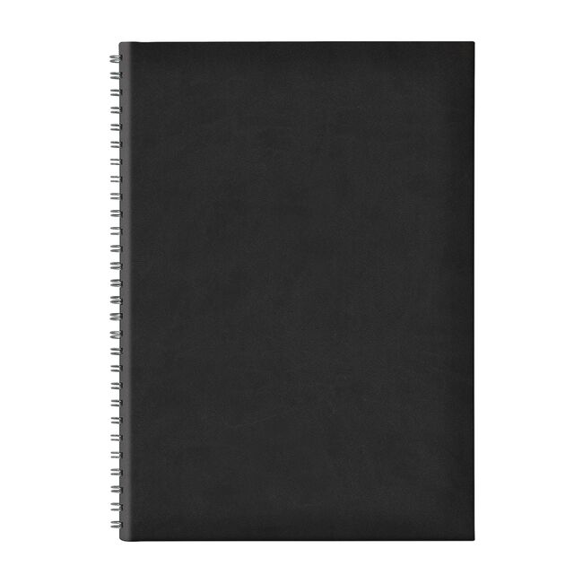 Agenda nedatata B5 TUCSON, hartie offset alb, spira ascunsa, coperta negru BPTCEJ261803