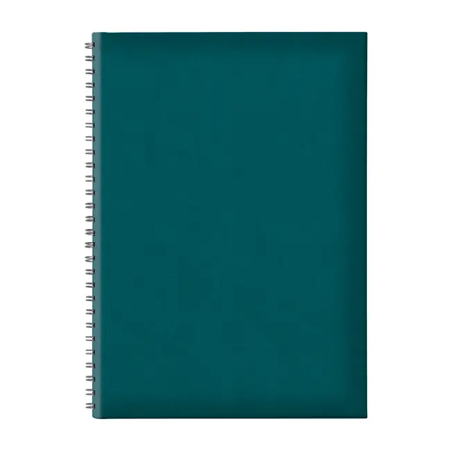 Agenda nedatata B5 TUCSON, hartie offset alb, spira ascunsa, coperta verde petrol BPTCEJ261804