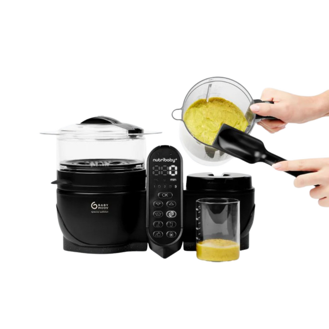 Babymoov - robot multifunctional 5 in 1 nutribaby (+) xl, mineral black bbba001140