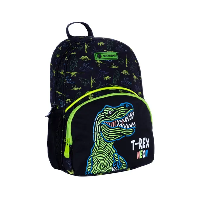 Ghiozdan scolar Astra, 1 compartimente, colectia T-Rex Neon BPTCAZ023096