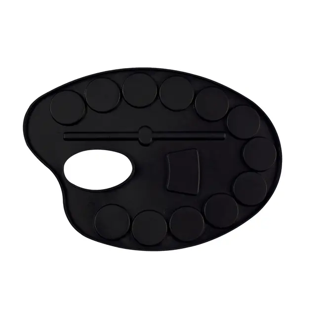 Paleta pictura cu acuarele Creative Craft, 12 culori si pensula BPTCJK000502