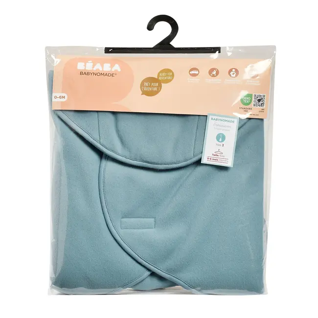 Paturica de infasat BabyNomade 0-6 luni Baltic Blue