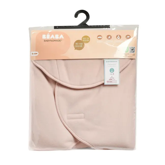 Paturica de infasat BabyNomade 0-6 luni Dusty Rose