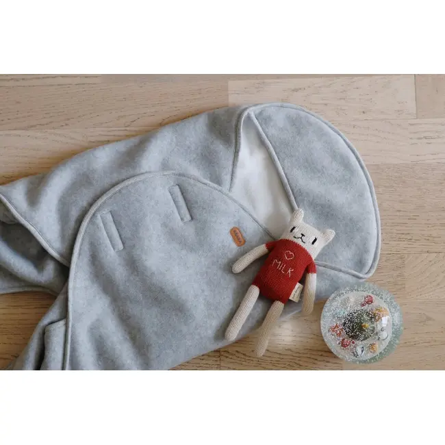 Paturica de infasat BabyNomade 0-6 luni Heather Grey