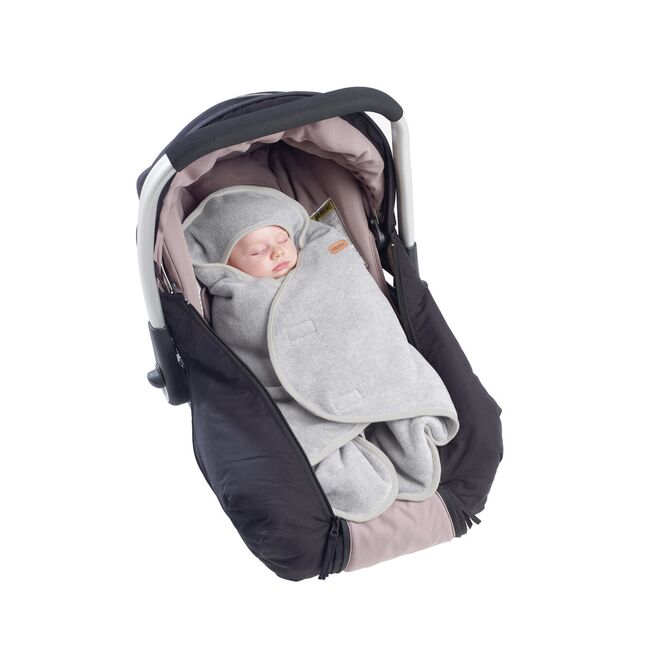 Paturica de infasat BabyNomade 0-6 luni Heather Grey