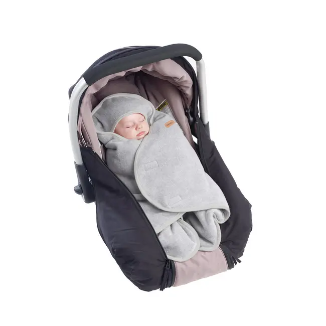Paturica de infasat BabyNomade 0-6 luni Heather Grey