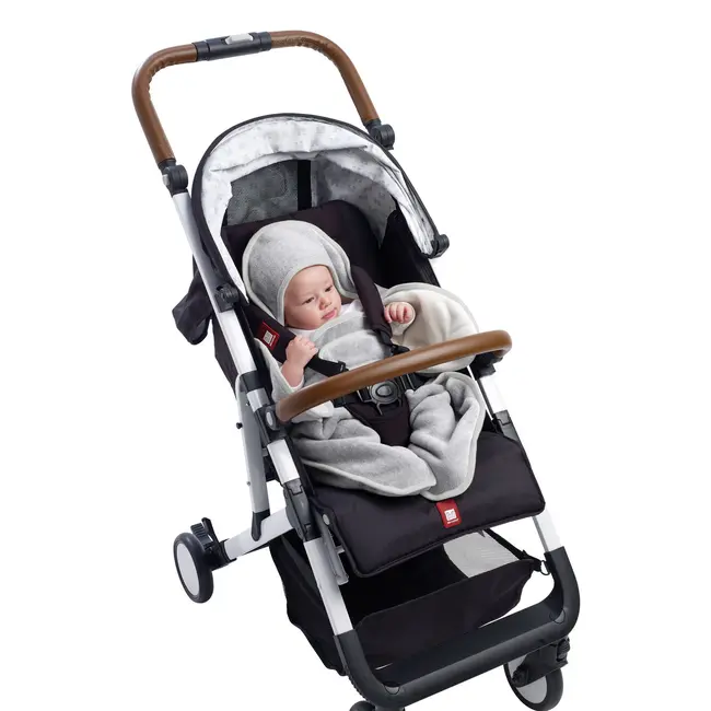 Paturica de infasat BabyNomade 0-6 luni Heather Grey