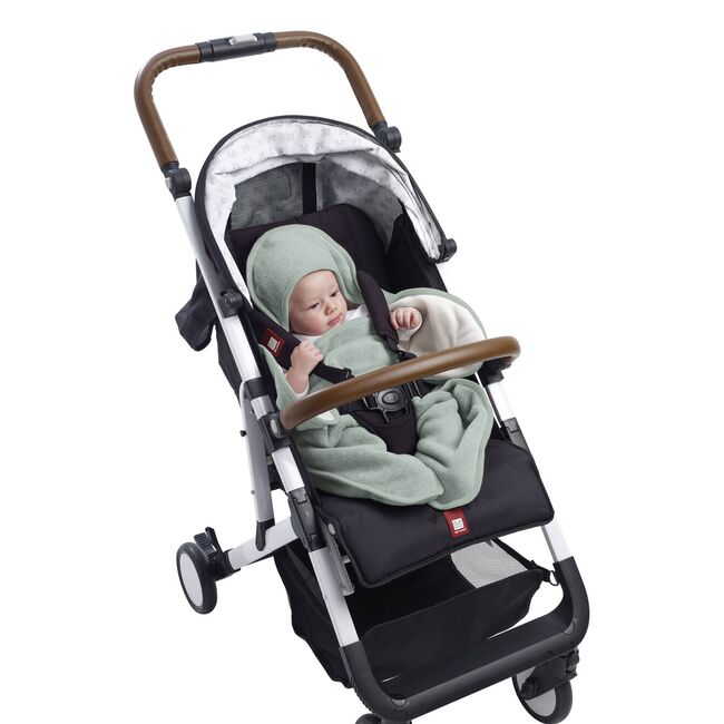 Paturica de infasat BabyNomade 0-6 luni Sage Green