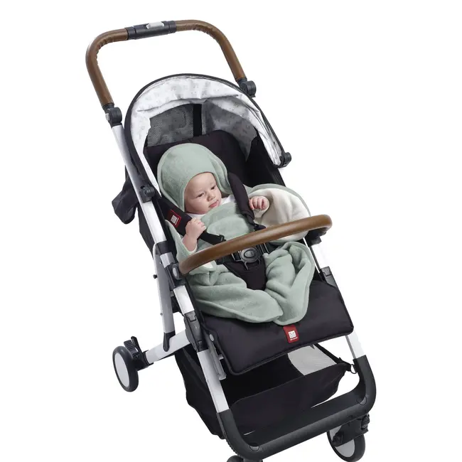 Paturica de infasat BabyNomade 0-6 luni Sage Green