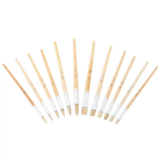 Set Nassau Fine Art, 12 pensule profesionale, diverse dimensiuni BPTCJK110452