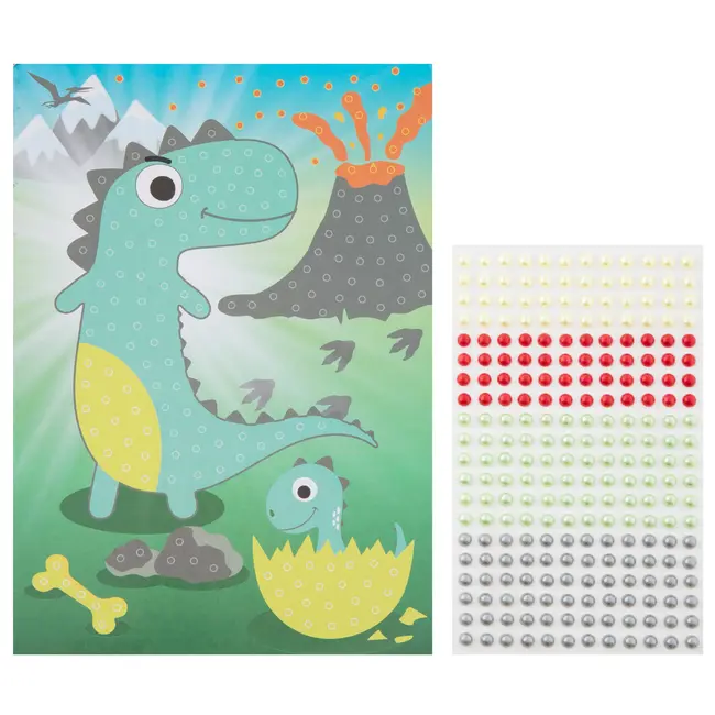 Set creativ pictura cu diamante Creative Craft, design dinozaur BPTCJK066790