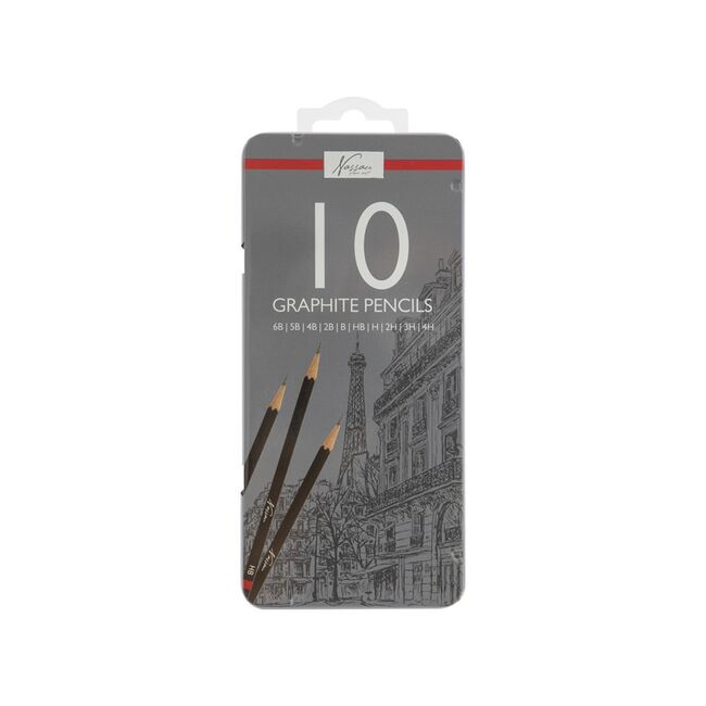 Set creioane grafit, Creative Craft, 10 bucati, duritati diferite BPTCJK113234