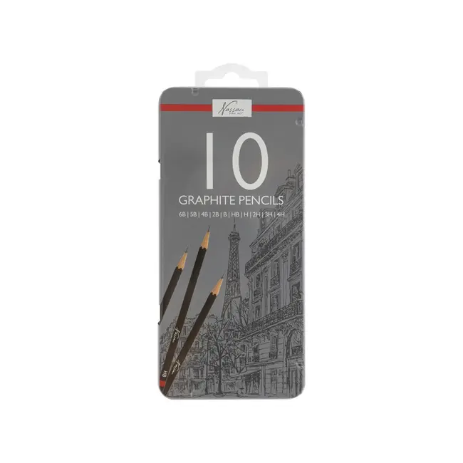 Set creioane grafit, Creative Craft, 10 bucati, duritati diferite BPTCJK113234