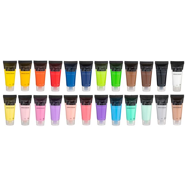 Set culori acrilice Creative Craft Fine Art, 24 culori, 22 ml BPTCJK105489