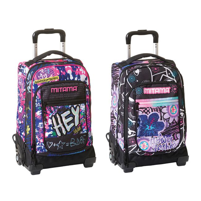 Troller calatorie Mitama, 3 compartimente, design fete, 49 x 20 x 31 cm BPTCMI064445