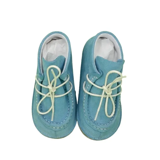 Botosei Mocasini Barefoot (Marime: 16, Culoare velur: Blu Rappalo) BFOX10317/LTC_Blu Rappalo_16