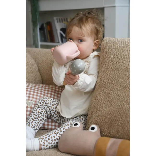 Cana de antrenament silicon Beaba Cotton Candy