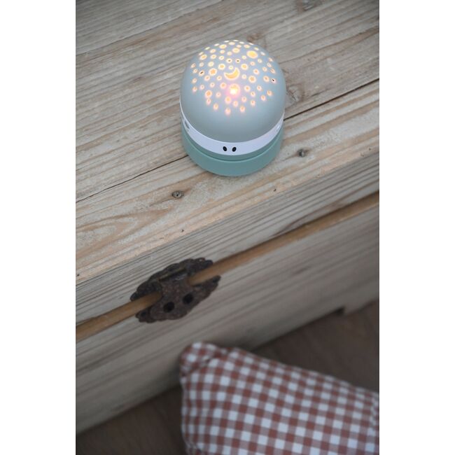 Lampa de veghe cu proiector Beaba Pixie Sage Green