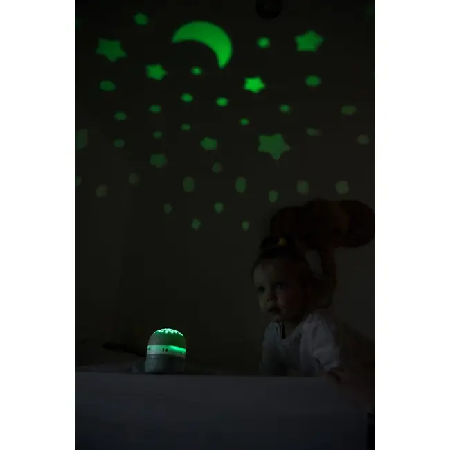 Lampa de veghe cu proiector Beaba Pixie Sage Green