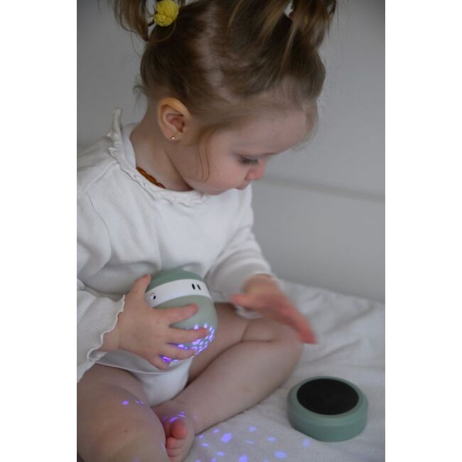 Lampa de veghe cu proiector Beaba Pixie Sage Green