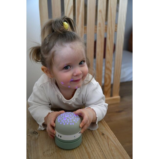 Lampa de veghe cu proiector Beaba Pixie Sage Green