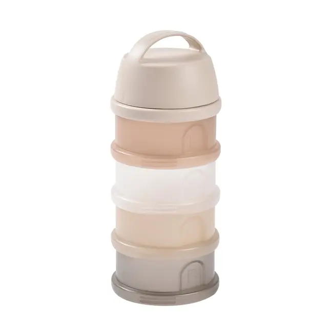 Recipient lapte praf 4 compartimente Beaba transparente Clay