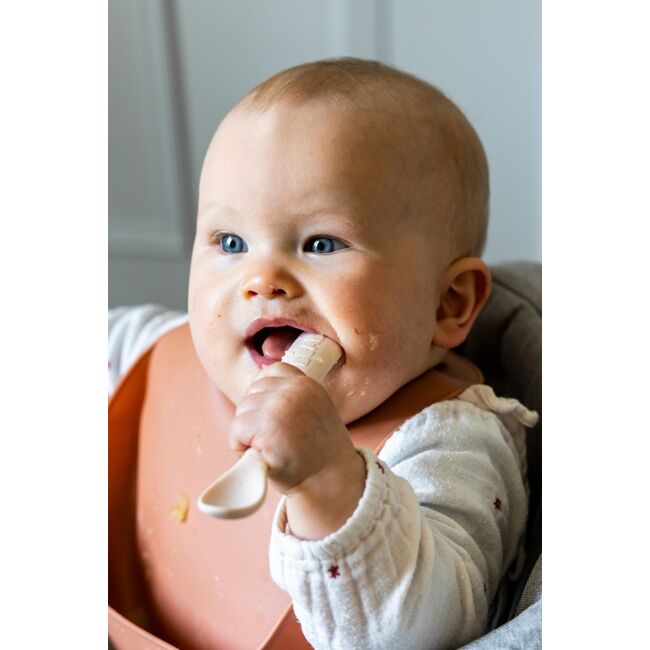 Set 2 lingurite silicon +4 luni Beaba Clay