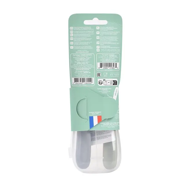 Set 2 lingurite silicon +4 luni Beaba Nature