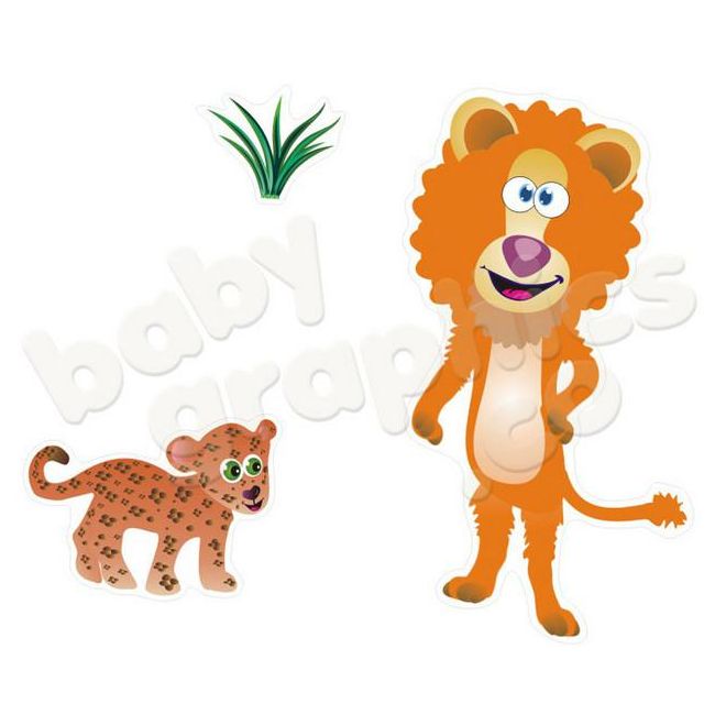 Sticker perete Animale din Jungla -  BBG001