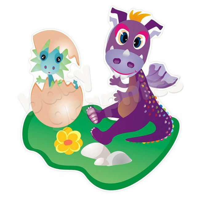 Sticker perete Dragoni veseli -  BBG005