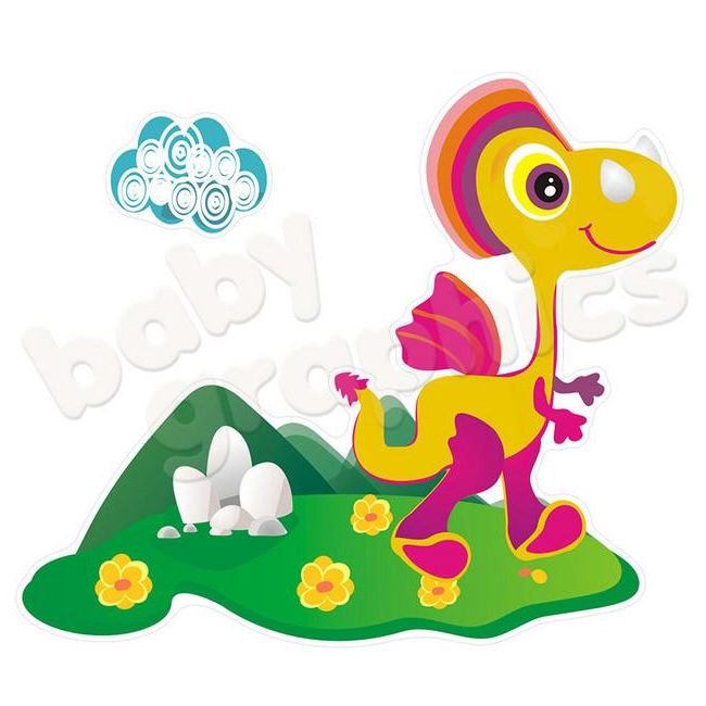 Sticker perete Dragoni veseli -  BBG005