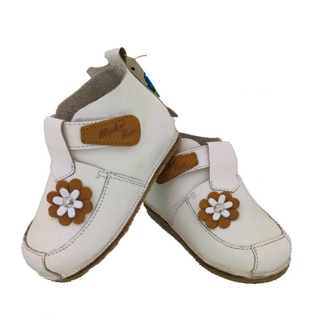 Ghetute Barefoot Baby fox (Culoare nappa: Roz, Marime: 25, Decor: Floare)